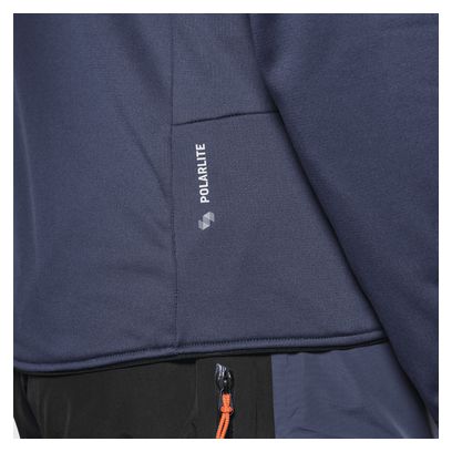 Forro polar de hombre Salewa Sella Crevasse Hoodie Azul