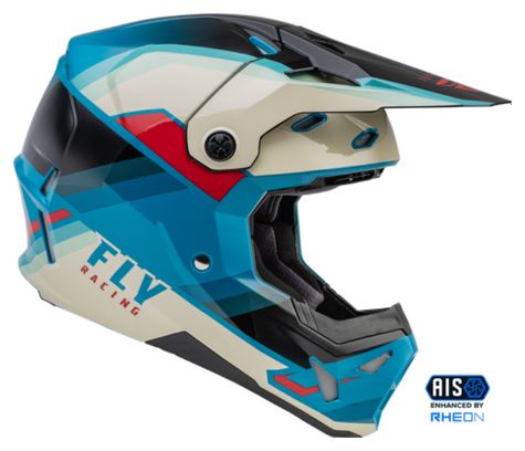 Fly Racing Formula CP Rush Full Face Helmet Black / Blue / Beige