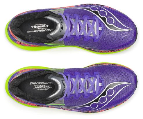 Saucony Endorphin Azura Hi Octane Purple/Yellow Men's Running Shoes