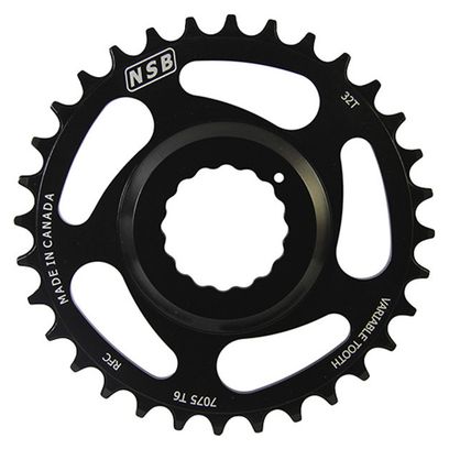 NSB Plateau Mono à Dents Variable RACE FACE CINCH Noir