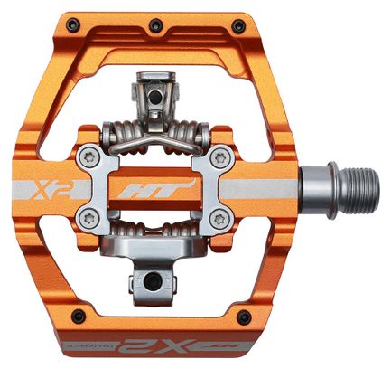 HT Clipless Pedals X2 Orange