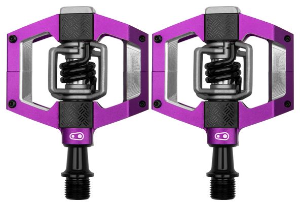 Paar Crankbrothers Mallet Trail Pedalen Paars / Zwart