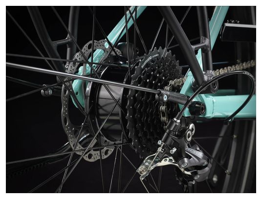 Vélo de Ville Électrique Trek FX+ 2 Shimano Altus 9V 250 Wh 700 mm Vert Sauge