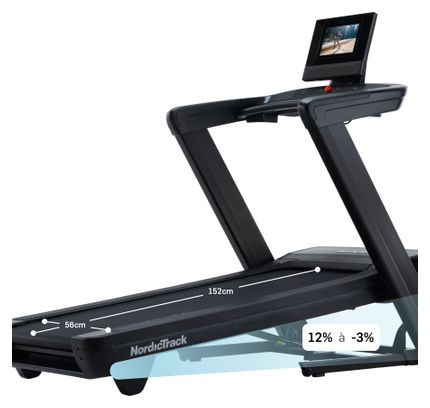 Tapis de course Commercial 1250 / Inclinaison -3% / +12
