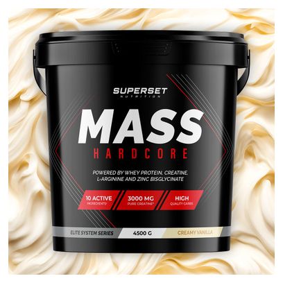 Mass Hardcore (4 5kg) - Superset Nutrition - Vanille Crémeuse - Gainers