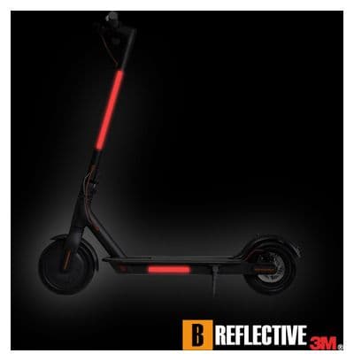 B REFLECTIVE 3M® LINES  Kit de Bandes Réfléchissantes  Multi Support : Vélo  Gyroroue et autres EDPM  3M Technology™  1x15cm  Rouge Rubis