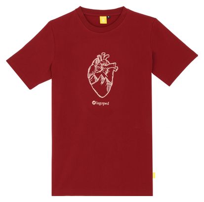Rood Lagoped Hart T-Shirt