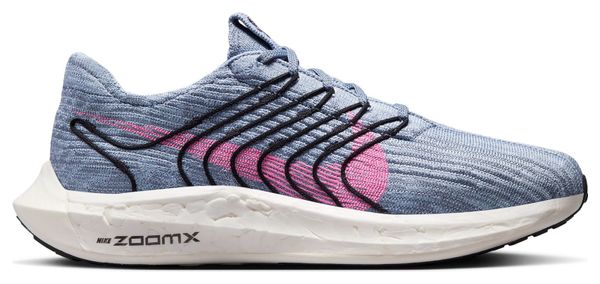Nike Pegasus Turbo Flyknit Running Shoes Next Nature Blue Pink