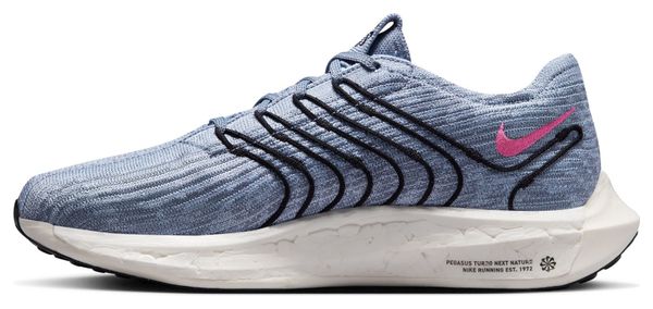 Chaussures de Running Nike Pegasus Turbo Flyknit Next Nature Bleu Rose