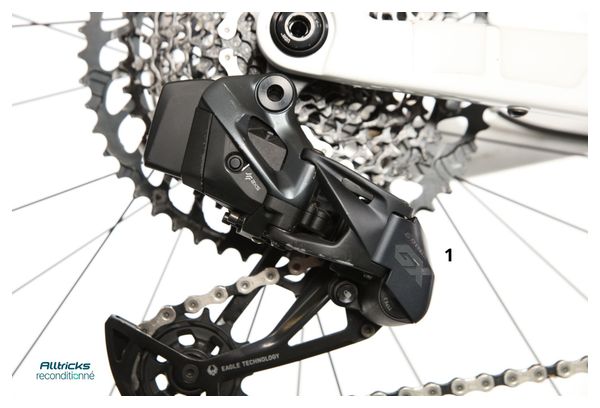 VTT Tout Suspendu Rockrider 900S Sram GX AXS12V 2023 Blanc T.XL 185/200cm - Produit Reconditionné