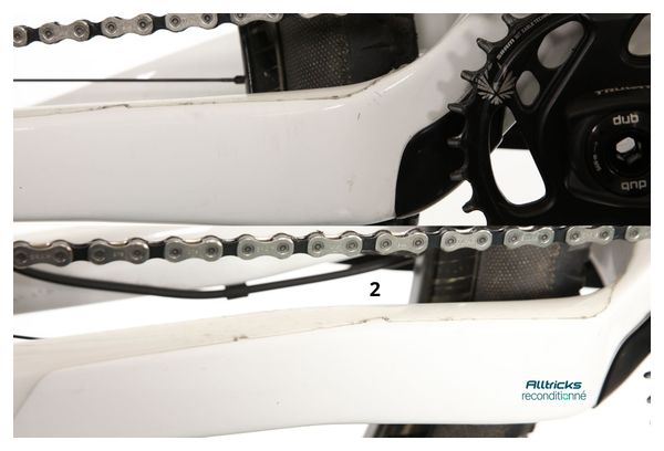 VTT Tout Suspendu Rockrider 900S Sram GX AXS12V 2023 Blanc T.XL 185/200cm - Produit Reconditionné