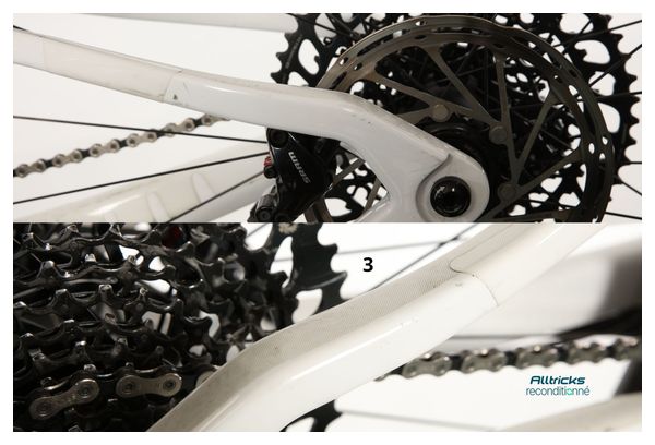 VTT Tout Suspendu Rockrider 900S Sram GX AXS12V 2023 Blanc T.XL 185/200cm - Produit Reconditionné