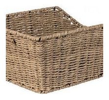 BASIL Panier À Vélo Cento Rattan Look Avec Système Wsl 47 X 34 X 24 Cm