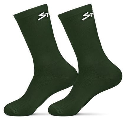 Spiuk Anatomic Summer Green Unisex Socks (Set of 2 Pairs)