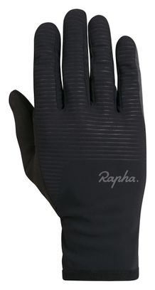 Guanti lunghi Rapha Shadow nero/grigio