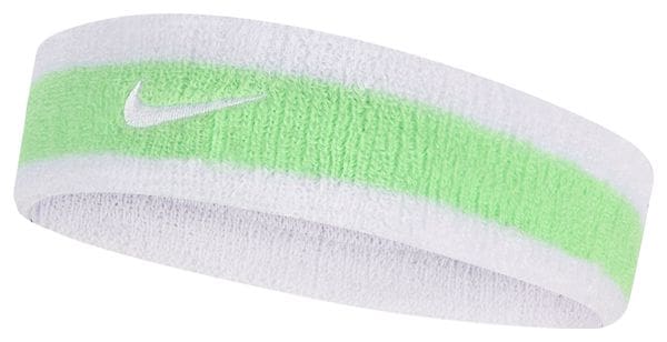 Bandeau éponge Nike Swoosh Blanc Vert Unisex