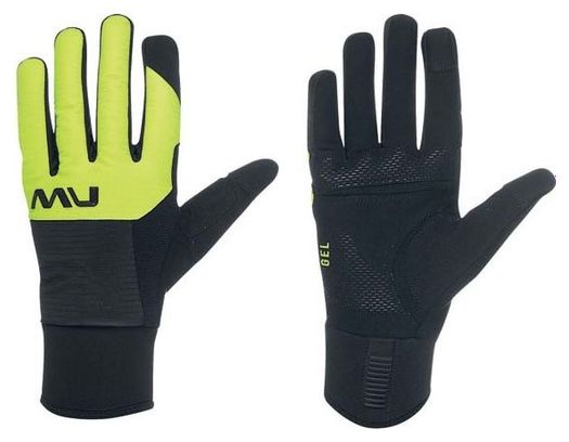 Northwave Fast Gel Gloves Black Yellow Fluo