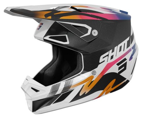 Casque Intégral Shot Speed Wave Noir Blanc Brillant