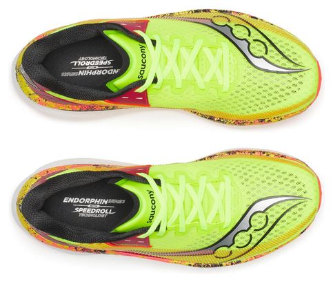 Saucony Endorphin Azura Hi Octane Yellow/Red Men's Running Shoes