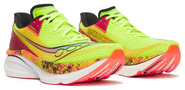 Saucony Endorphin Azura Hi Octane Yellow/Red Men's Running Shoes