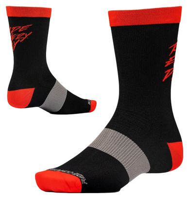 Ride Concepts Ride Every Day Kids Socks Black/Red