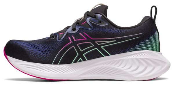 Chaussures de Running Asics Gel Cumulus 25 Noir Bleu Rose Femme