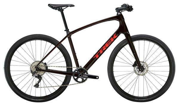 Vélo Fitness Trek FX Sport 5 Shimano GRX / SLX 11V 700 mm Rouge Carbone 2023