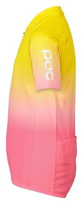 Poc XC Kids Short Sleeve Jersey Yellow/Pink