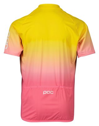 Poc XC Kids Short Sleeve Jersey Yellow/Pink