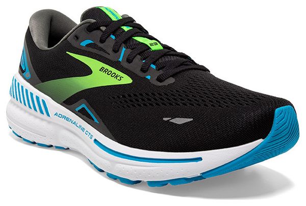 Chaussures Running Brooks Adrenaline GTS 23 Noir Vert Bleu Homme