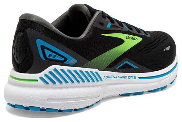 Brooks Adrenaline GTS 23 Black Green Blue Men's Running Shoes