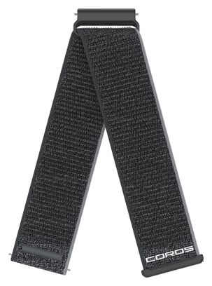 Correa para reloj Coros Apex 4, 22 mm, nailon negro