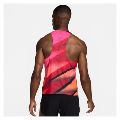 Nike AeroSwift Bowerman Track Club Tank Red/Orange Homme