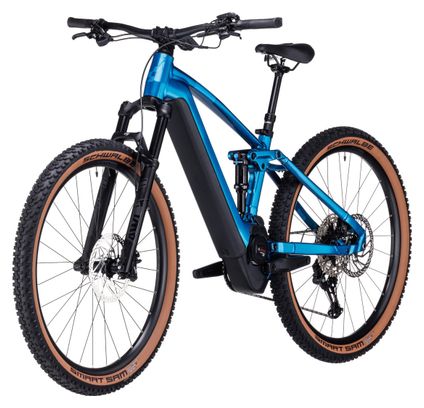 Cube Stereo Hybrid 120 SLX 750 Electric Volledig geveerde MTB Shimano Deore XT 12S 750 Wh 29'' Electric Blue 2024