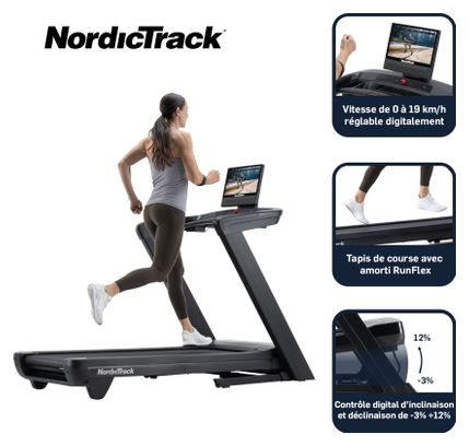 Tapis de course Commercial 1750 connecté iFIT / Ecran tactile 16
