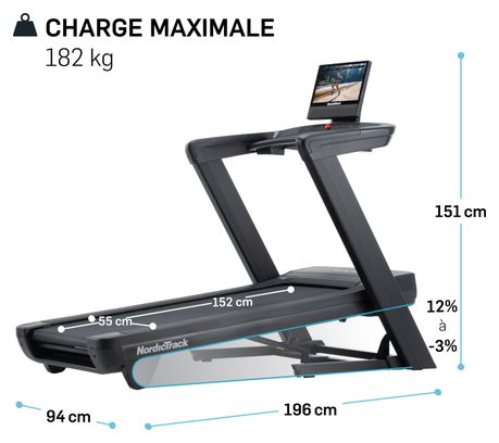 Tapis de course Commercial 1750 connecté iFIT / Ecran tactile 16