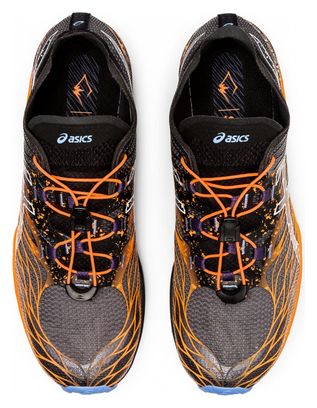 Asics FujiSpeed Trail Shoes Black Orange