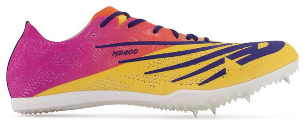 New Balance MD 800 v8 Orange Pink Track Field Shoes