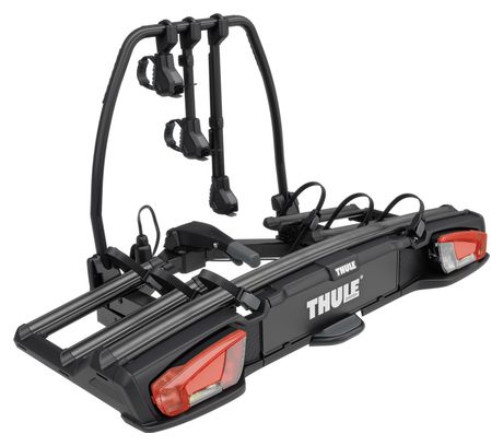 Portabicicletas Thule VeloSpace 3 9033100 para barra de remolque - 3 bicicletas (compatible con bicicletas eléctricas) Negro