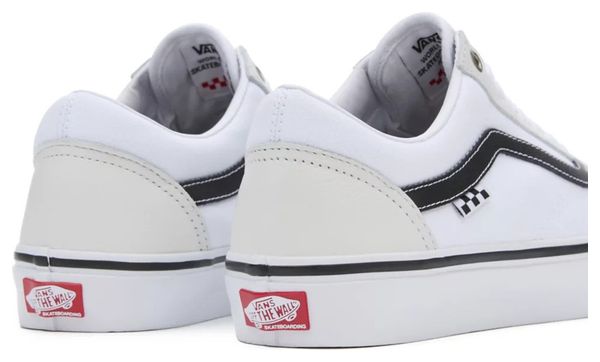 Vans Skate Old Skool Lederen Schoenen Wit/Wit