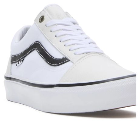 Vans Skate Old Skool Lederen Schoenen Wit/Wit