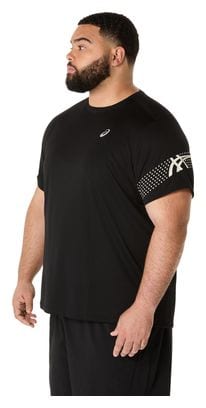 Asics Icon Jersey met korte mouwen Zwart Heren