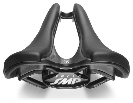 SMP EVO Plus Rail Zadel Roestvrij Staal Zwart