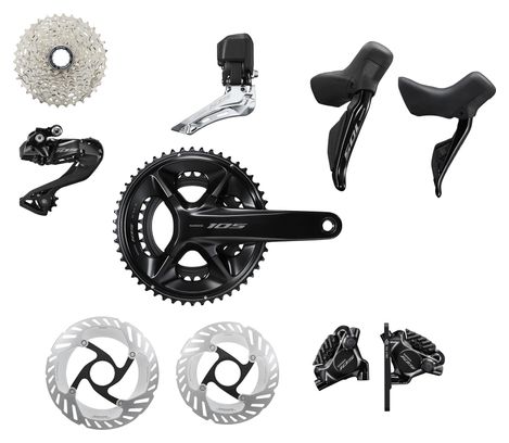 Gruppo Shimano 105 Di2 R7170 2x12S | 50/34T | 11-34T (con parte elettrica)