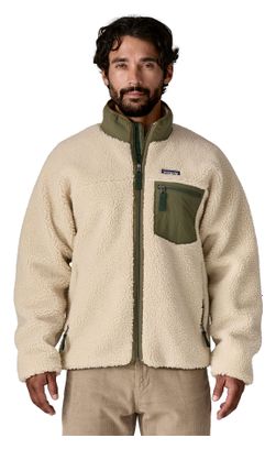 Men's Patagonia Classic Retro-X Green/Beige Polar Fleece