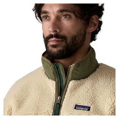 Men's Patagonia Classic Retro-X Green/Beige Polar Fleece