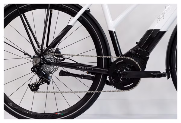 Vélo de Ville Électrique Stajvélo Nomades Sram GX 11V 500 Wh 700 mm Blanc