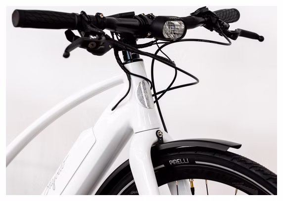 Vélo de Ville Électrique Stajvélo Nomades Sram GX 11V 500 Wh 700 mm Blanc