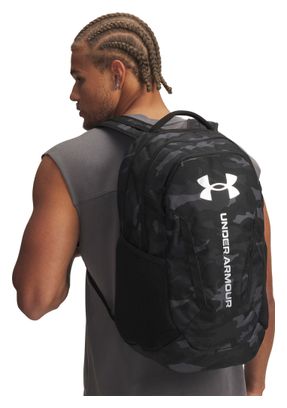 Mochila Under Armour Hustle 6.0 29 L, color negro