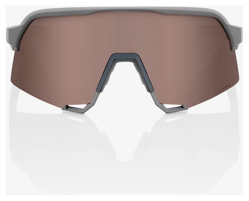 100% S3 Soft Tact Grey - HiPER Mirror Crimson Silver Lenses